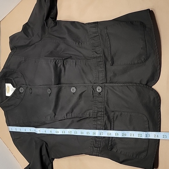 Talbots, Size 12, Black Stretch 5-Button Jacket.  Front Pockets, EUC - Picture 6 of 10